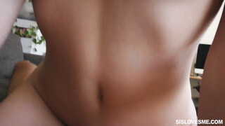 Nasty Stepsister Fucks Like Mad and Sucks All Cum from Cock