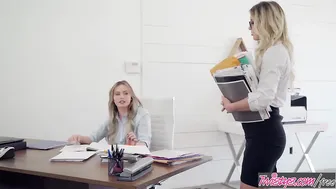 Hot Boss Kenzie Taylor Fucks Her New Assistant Britney Light