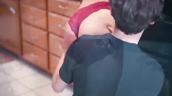 Stepmom Helping Son To Fuck Better While His Girlfriend Is In The Livingroom