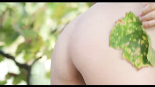 Beautiful Chineese Teen Getting Naked and Dirty in the Vineyard