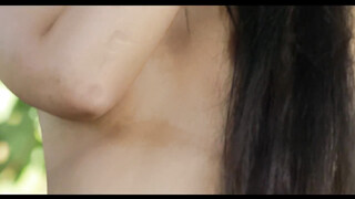 Beautiful Chineese Teen Getting Naked and Dirty in the Vineyard