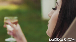 French Teen Lina Luxa Has Her Ass Pounded In The Backyard