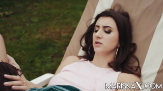 French Teen Lina Luxa Has Her Ass Pounded In The Backyard