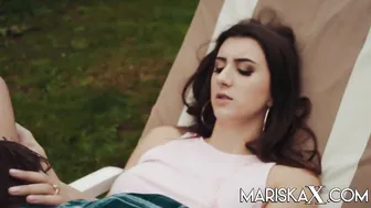 French Teen Lina Luxa Has Her Ass Pounded In The Backyard