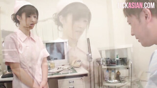 Asian Nurse Applies Sexual Shock Therapy To A Patient