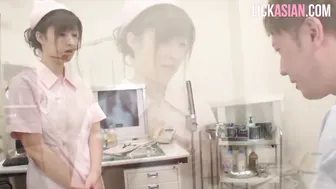 Asian Nurse Applies Sexual Shock Therapy To A Patient