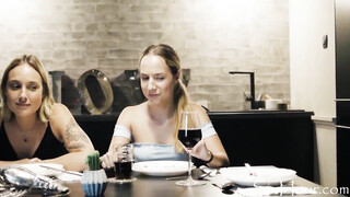 Naughty Man Gets Aroused By Some Panties Under The Table