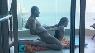 A Young Student Gets Fucked On A Balcony