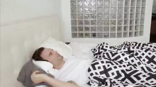 Cheating Slim Blonde Banging Nerd Guy on the Couch