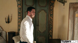 Enjoying her Holiday with Total Stranger and Gentle Anal Sex