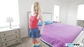Super Cute Teen with Blue Eyes Gets Fucked During Porn Casting