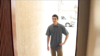 Mature Babe in Sexy Black Stockings Seduces and Fucks her Stepson