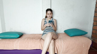 18-Year-Old Latina Step Sister Loves Getting Pounded By Me