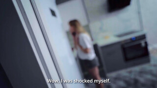 Blonde Slut Cheated On Boyfriend, Anal with Stepbrother